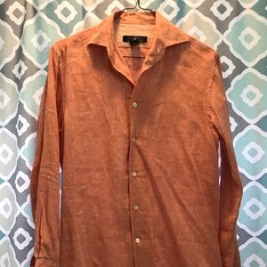 Pronto Uomo linen longsleeve shirt